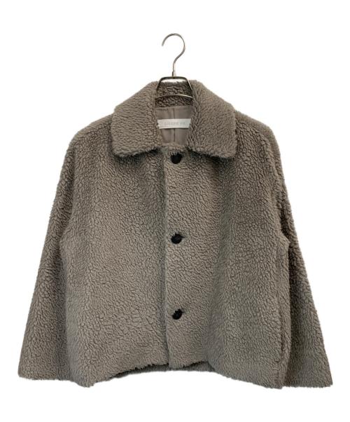 GALERIE VIE（ギャルリーヴィー）GALERIE VIE (ギャルリーヴィー) シープボア ステンカラーブルゾン ベージュ サイズ:36の古着・服飾アイテム