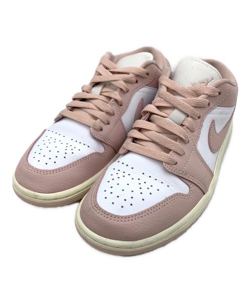 NIKE（ナイキ）NIKE (ナイキ) AIR JORDAN1 LOW ピンク×ホワイト サイズ:24.0cmの古着・服飾アイテム