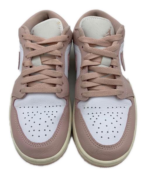 NIKE（ナイキ）NIKE (ナイキ) AIR JORDAN1 LOW ピンク×ホワイト サイズ:24.0cmの古着・服飾アイテム