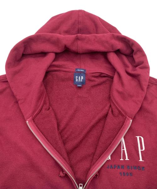 GAP（ギャップ）GAP (ギャップ) ジップパーカー ワインレッド サイズ:Lの古着・服飾アイテム