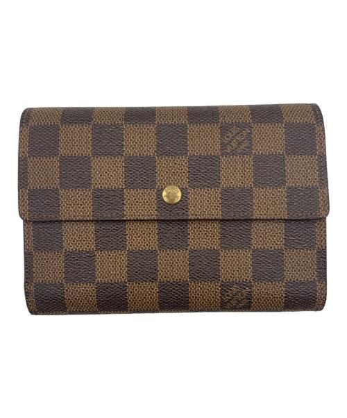 LOUIS VUITTON（ルイ ヴィトン）LOUIS VUITTON (ルイ ヴィトン) ポルトトレゾール エテュイ パピエ  ブラウンの古着・服飾アイテム