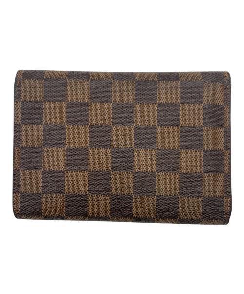 LOUIS VUITTON（ルイ ヴィトン）LOUIS VUITTON (ルイ ヴィトン) ポルトトレゾール エテュイ パピエ  ブラウンの古着・服飾アイテム