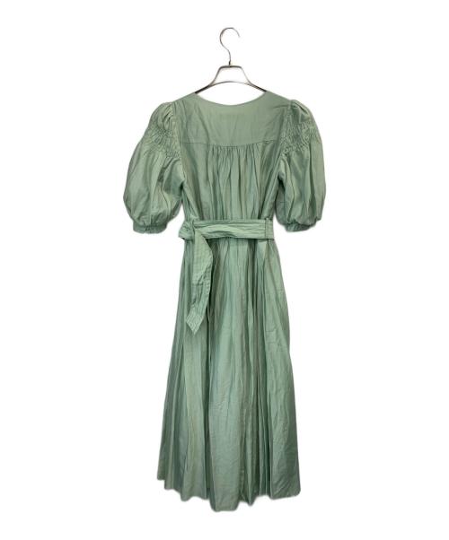 HER LIP TO（ハーリップトゥ）HER LIP TO (ハーリップトゥ) Airy Volume Sleeve Dress グリーン サイズ:Sの古着・服飾アイテム