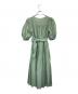 HER LIP TO (ハーリップトゥ) Airy Volume Sleeve Dress グリーン サイズ:S：6000円