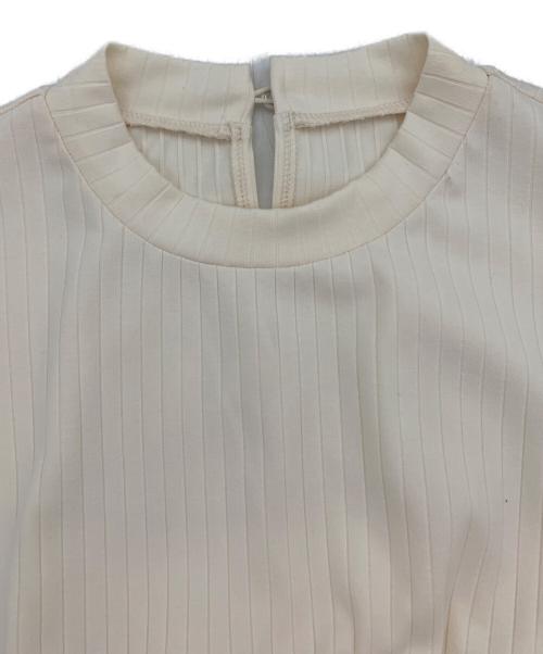 HER LIP TO（ハーリップトゥ）HER LIP TO (ハーリップトゥ) 半袖ワンピース ベージュ サイズ:Ｍの古着・服飾アイテム
