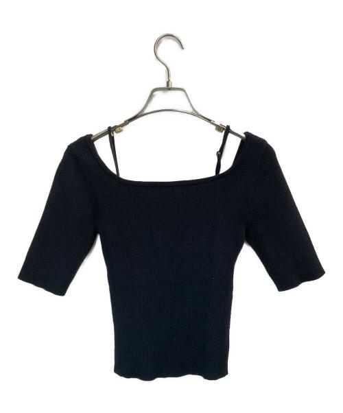 ANDMARY（アンドマリー）ANDMARY (アンドマリー) Mew frill tops ブラック サイズ:Fの古着・服飾アイテム