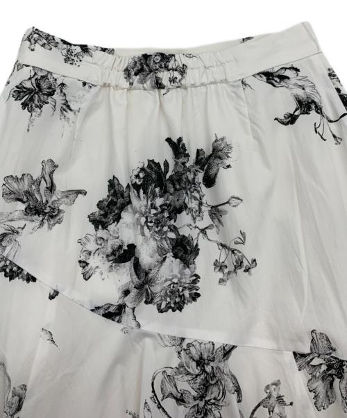 Snidel（スナイデル）Snidel (スナイデル) ハンカチヘムスカート ホワイト サイズ:1の古着・服飾アイテム
