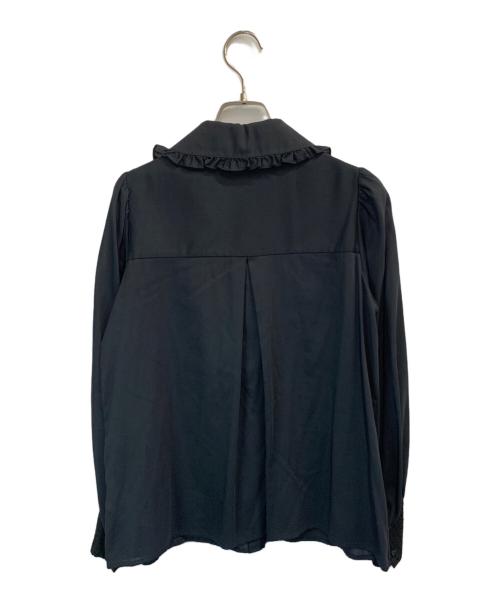HER LIP TO（ハーリップトゥ）Her lip to (ハーリップトゥ)  Lace Pockets Cotton blend Blouse/レースポケットコットンブレンドブラウス ブラック サイズ:Mの古着・服飾アイテム