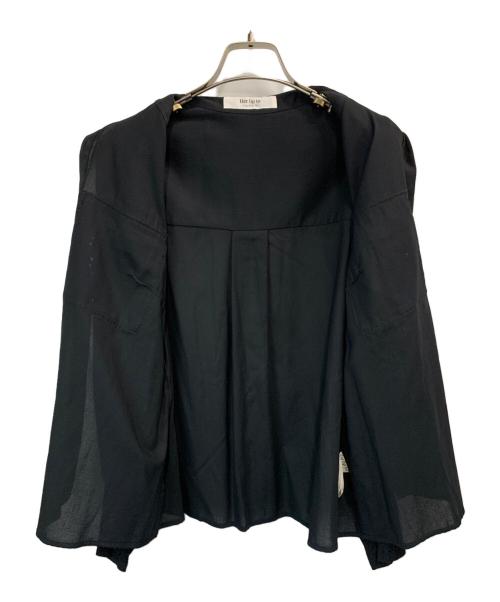 HER LIP TO（ハーリップトゥ）Her lip to (ハーリップトゥ)  Lace Pockets Cotton blend Blouse/レースポケットコットンブレンドブラウス ブラック サイズ:Mの古着・服飾アイテム