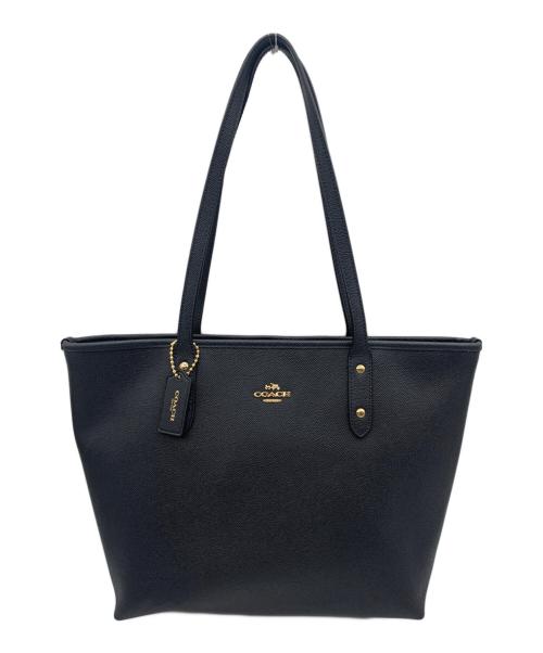 COACH（コーチ）COACH (コーチ) トートバッグ ネイビーの古着・服飾アイテム
