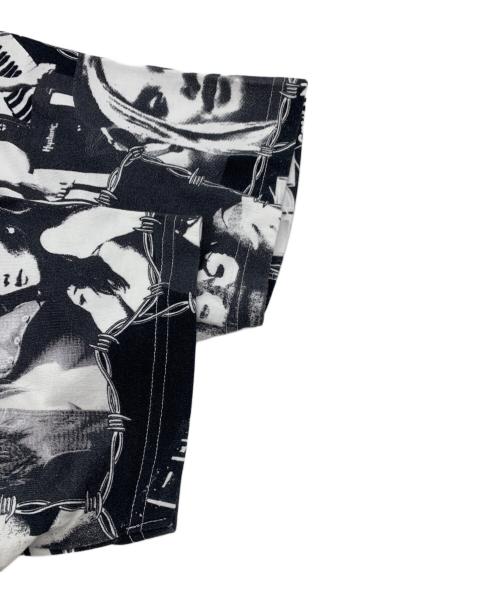 Hysteric Glamour（ヒステリックグラマー）Hysteric Glamour (ヒステリックグラマー) ガール ウーマン ローズ ロゴ 総柄 Tシャツ ブラック サイズ:Lの古着・服飾アイテム