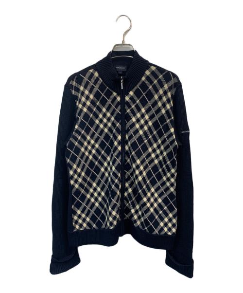 BURBERRY GOLF（バーバリーゴルフ）BURBERRY GOLF (バーバリーゴルフ) ジップパーカー ネイビー サイズ:Lの古着・服飾アイテム