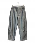 ck Calvin Kleinシーケーカルバンクライン）の古着「Shine Barrel Jeans」｜シルバー