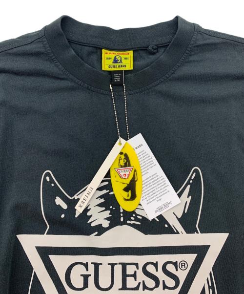 Hysteric Glamour（ヒステリックグラマー）Hysteric Glamour (ヒステリックグラマー) GUESS JEANS (ゲス ジーンズ) 半袖カットソー ブラック サイズ:Ｍの古着・服飾アイテム