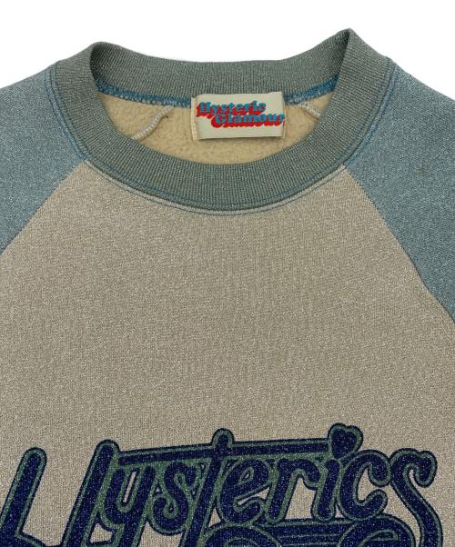 Hysteric Glamour（ヒステリックグラマー）Hysteric Glamour (ヒステリックグラマー) スウェット ブルー×ベージュ サイズ:FREEの古着・服飾アイテム