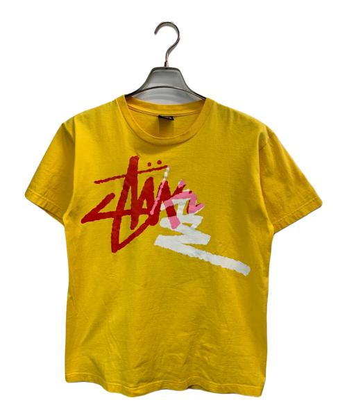 stussy（ステューシー）stussy (ステューシー) folded logo&crown T イエロー サイズ:Mの古着・服飾アイテム