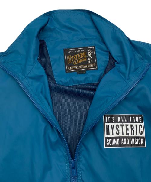 Hysteric Glamour（ヒステリックグラマー）Hysteric Glamour (ヒステリックグラマー) ナイロンジャケット ブルー サイズ:Mの古着・服飾アイテム