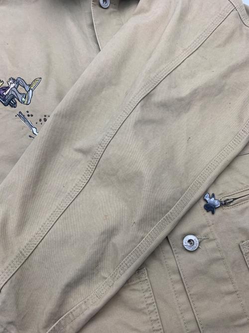 Left Alone（レフトアローン）Left Alone (レフトアローン) カーバーオール ベージュ サイズ:Lの古着・服飾アイテム