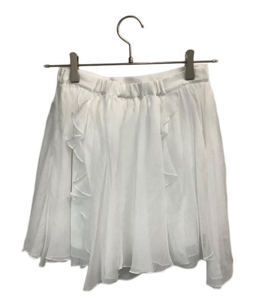 Snidel（スナイデル）Snidel (スナイデル) ラッフルミニセットアップ ホワイト サイズ:1の古着・服飾アイテム