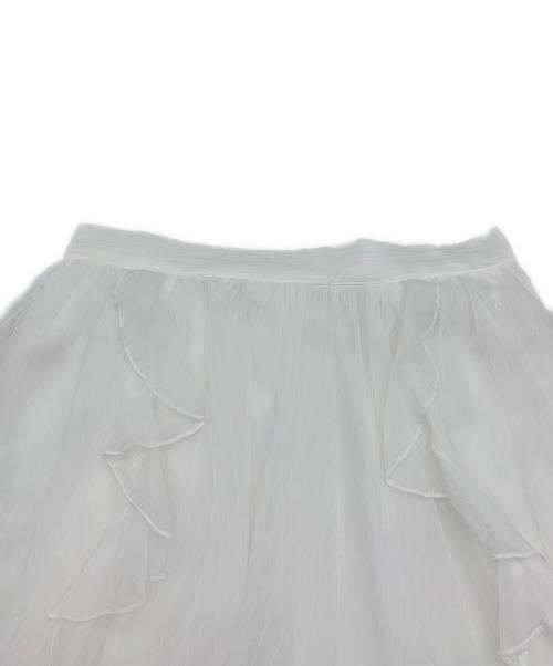 Snidel（スナイデル）Snidel (スナイデル) ラッフルミニセットアップ ホワイト サイズ:1の古着・服飾アイテム