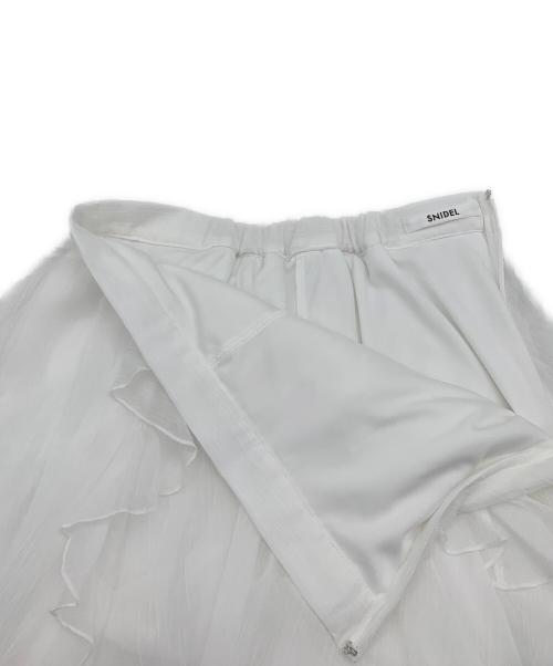 Snidel（スナイデル）Snidel (スナイデル) ラッフルミニセットアップ ホワイト サイズ:1の古着・服飾アイテム