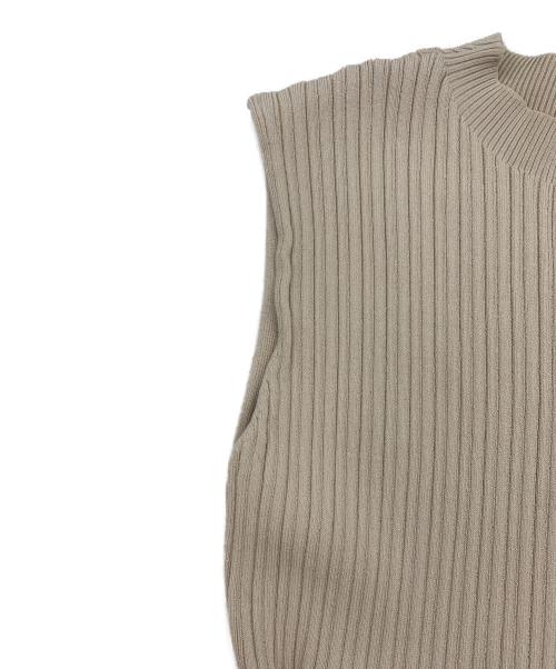 Snidel（スナイデル）Snidel (スナイデル) ノースリーブ・キャミソールワンピース ベージュ サイズ:1の古着・服飾アイテム