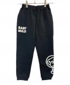 BAPE KIDSベイプキッズ）の古着「スウェットパンツ」｜ブラック