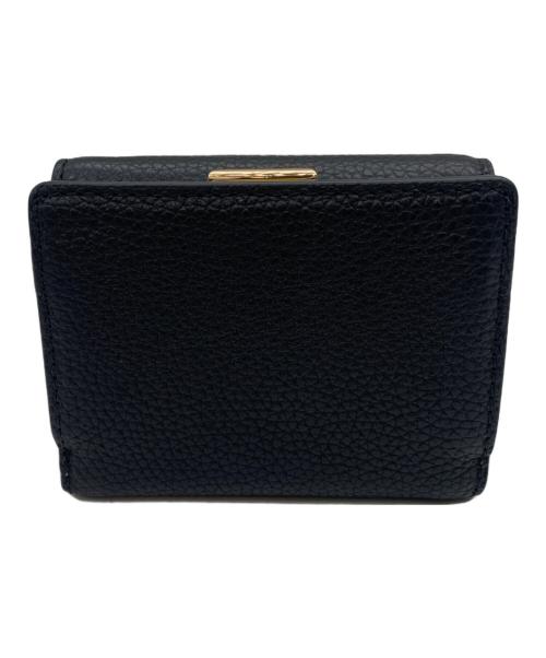 MICHAEL KORS（マイケル・コース）MICHAEL KORS (マイケル・コース) コンパクトウォレット ブラックの古着・服飾アイテム