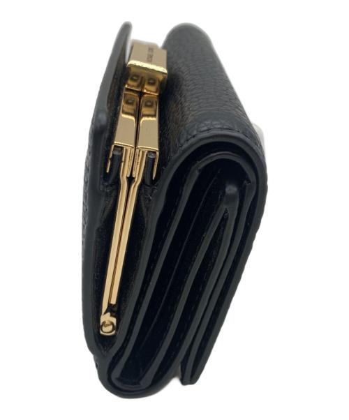 MICHAEL KORS（マイケル・コース）MICHAEL KORS (マイケル・コース) コンパクトウォレット ブラックの古着・服飾アイテム