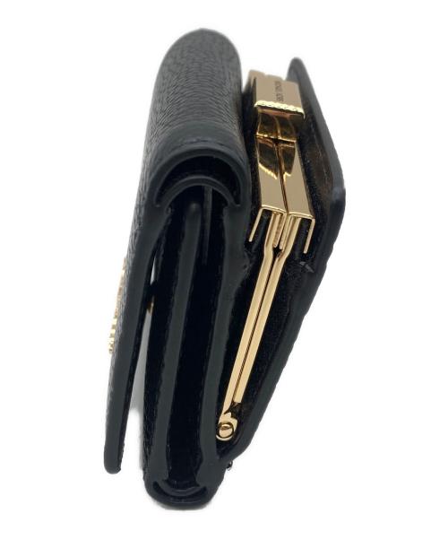 MICHAEL KORS（マイケル・コース）MICHAEL KORS (マイケル・コース) コンパクトウォレット ブラックの古着・服飾アイテム