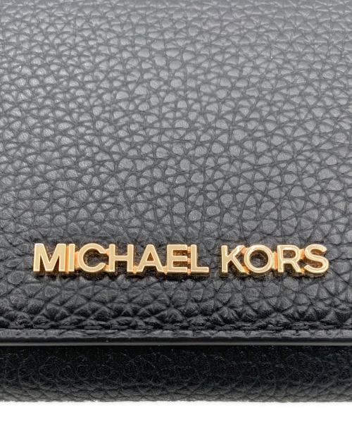MICHAEL KORS（マイケル・コース）MICHAEL KORS (マイケル・コース) コンパクトウォレット ブラックの古着・服飾アイテム