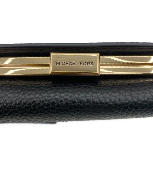 MICHAEL KORS（マイケル・コース）MICHAEL KORS (マイケル・コース) コンパクトウォレット ブラックの古着・服飾アイテム