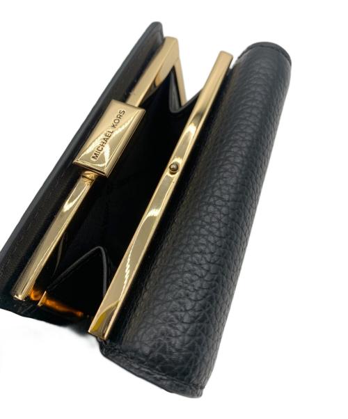 MICHAEL KORS（マイケル・コース）MICHAEL KORS (マイケル・コース) コンパクトウォレット ブラックの古着・服飾アイテム