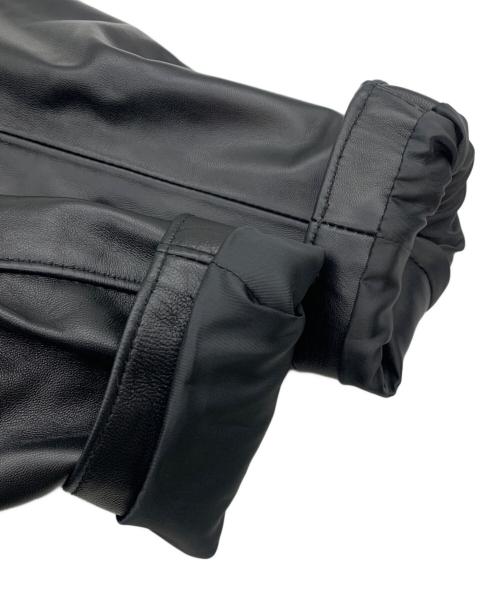 BACKERS（バッカーズ）Backers (バッカーズ) レザージャケット ブラック サイズ:Mの古着・服飾アイテム