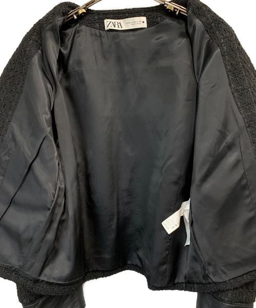 ZARA（ザラ）ZARA (ザラ) ノーカラージャケット ブラック サイズ:XSの古着・服飾アイテム