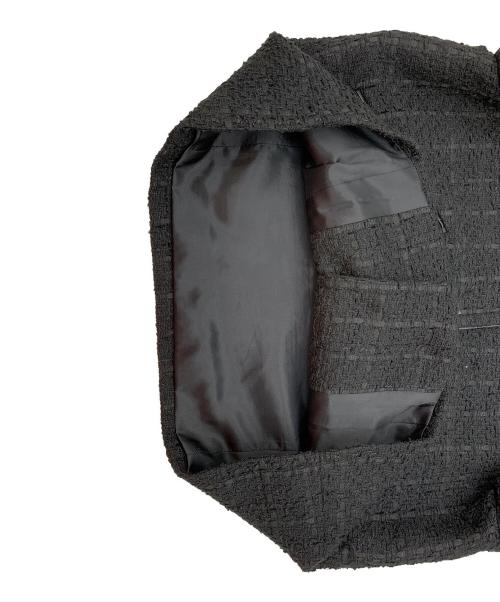 ZARA（ザラ）ZARA (ザラ) ノーカラージャケット ブラック サイズ:XSの古着・服飾アイテム
