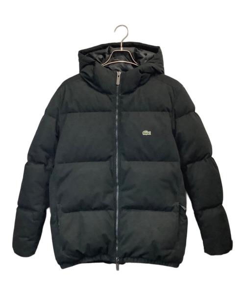 LACOSTE（ラコステ）LACOSTE (ラコステ) ピケダウンジャケット ブラック サイズ:ｌの古着・服飾アイテム