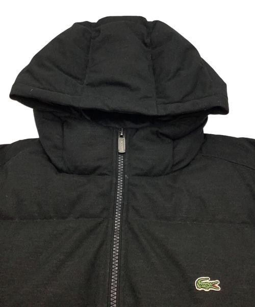 LACOSTE（ラコステ）LACOSTE (ラコステ) ピケダウンジャケット ブラック サイズ:ｌの古着・服飾アイテム