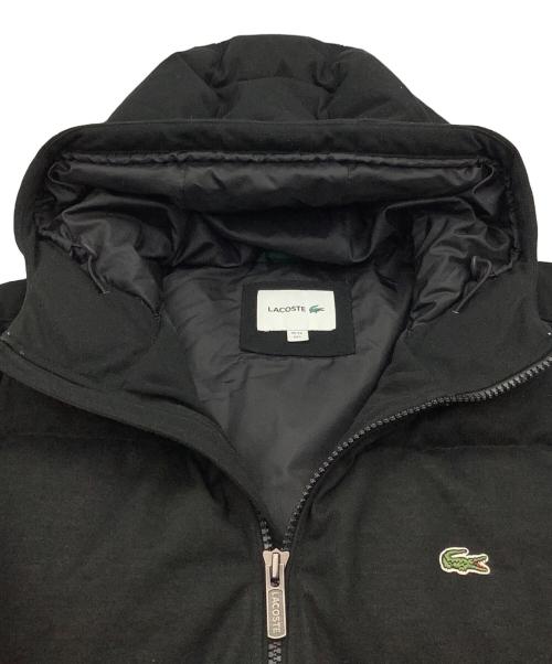 LACOSTE（ラコステ）LACOSTE (ラコステ) ピケダウンジャケット ブラック サイズ:ｌの古着・服飾アイテム