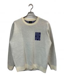 HUF（ハフ）の古着「BIG BLOCK CREW SWEATER」｜アイボリー
