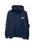 9090（ナインティナインティ）の古着「King Logo Hoodie」｜ネイビー