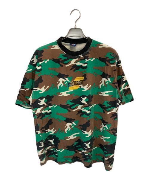 stussy（ステューシー）stussy (ステューシー) 半袖Tシャツ グリーン サイズ:ｌの古着・服飾アイテム