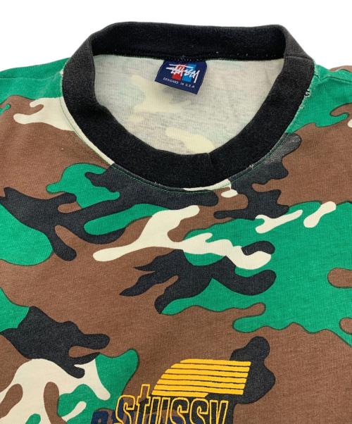 stussy（ステューシー）stussy (ステューシー) 半袖Tシャツ グリーン サイズ:ｌの古着・服飾アイテム