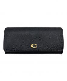 COACH（コーチ）の古着「フラップウォレット」｜ブラック