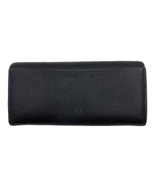 COACH（コーチ）COACH (コーチ) フラップウォレット ブラックの古着・服飾アイテム