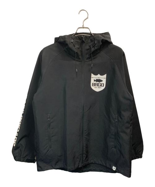 BASS BRIGADE（バスブリゲート）BASS BRIGADE (バスブリゲート) フーデッドジャケット ブラック サイズ:XLの古着・服飾アイテム