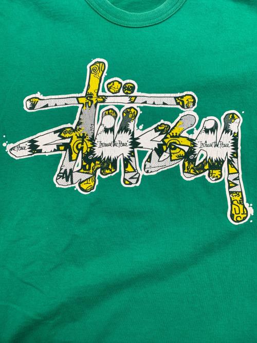 stussy（ステューシー）stussy (ステューシー) 長袖カットソー グリーン サイズ:Mの古着・服飾アイテム