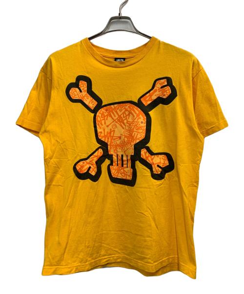stussy（ステューシー）stussy (ステューシー) 半袖カットソー イエロー サイズ:Lの古着・服飾アイテム