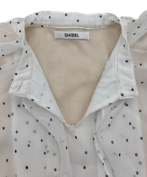 Snidel（スナイデル）Snidel (スナイデル) スクエアカラーニットワンピース ベージュ サイズ:Fの古着・服飾アイテム