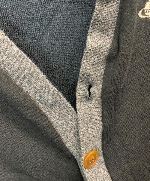 Vivienne Westwood（ヴィヴィアンウエストウッド）Vivienne Westwood (ヴィヴィアンウエストウッド) 薄手カーディガン ブラック サイズ:46の古着・服飾アイテム